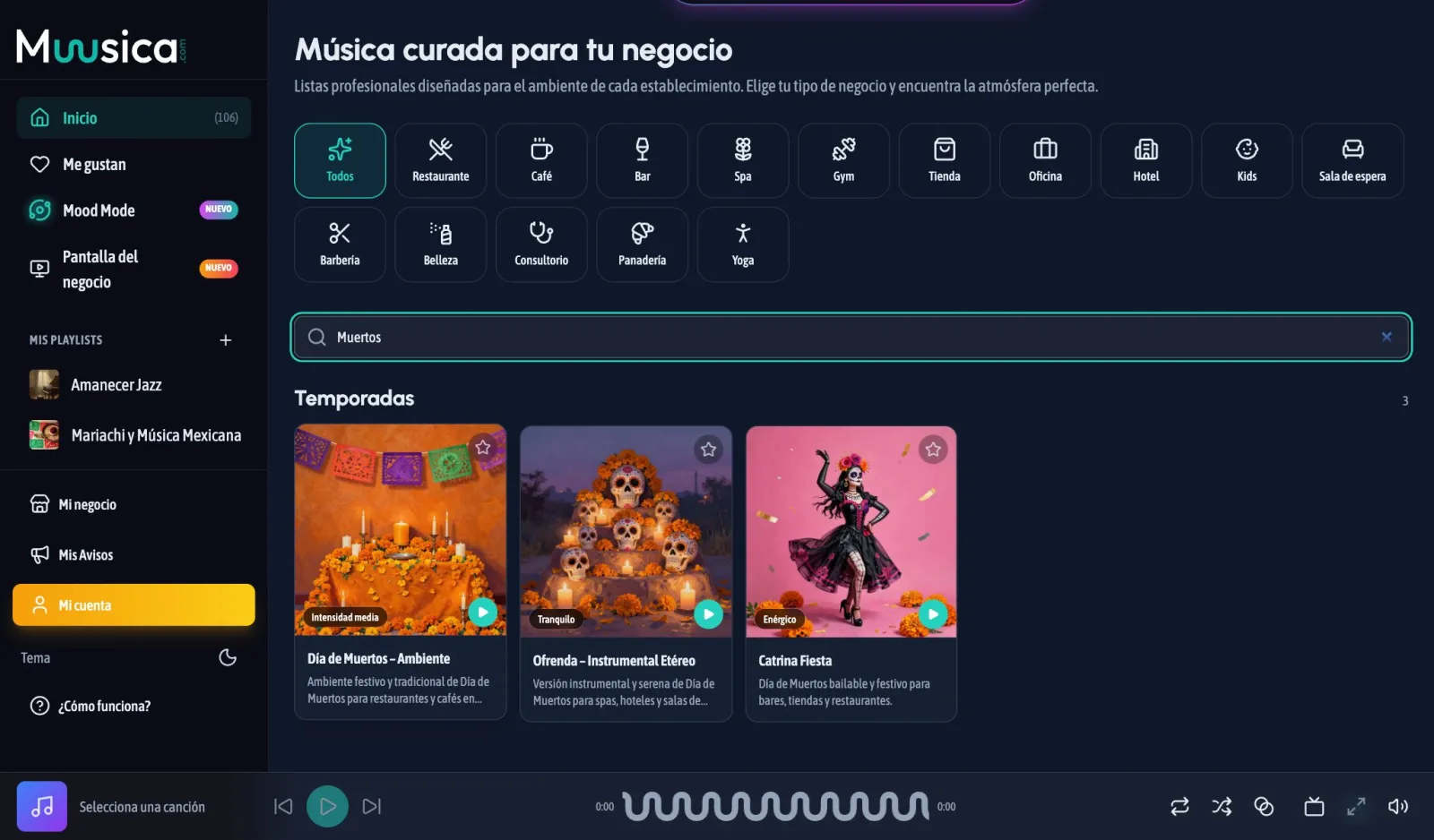 Las playlists de Día de Muertos