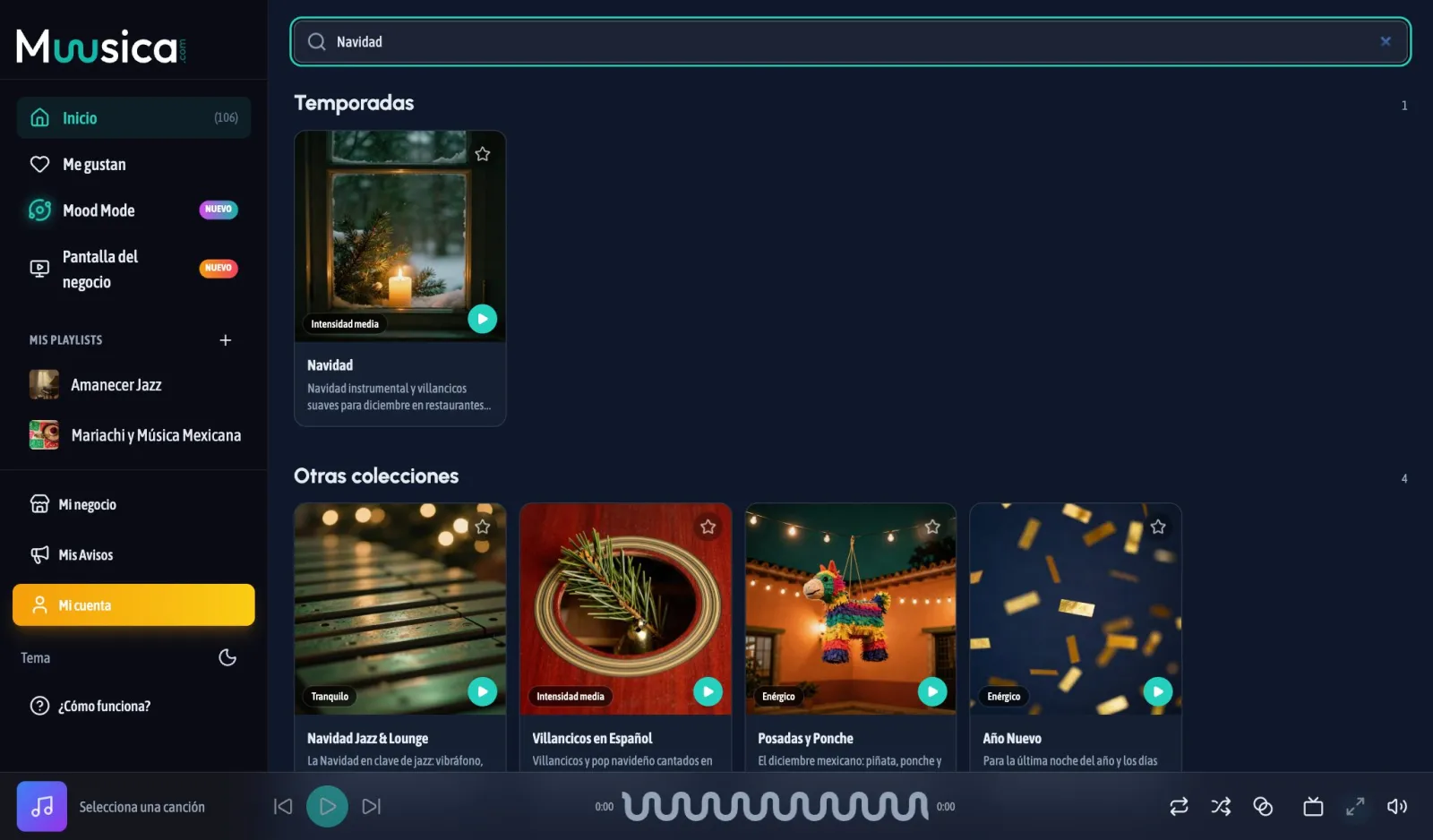 Las playlists de Navidad en Explorar