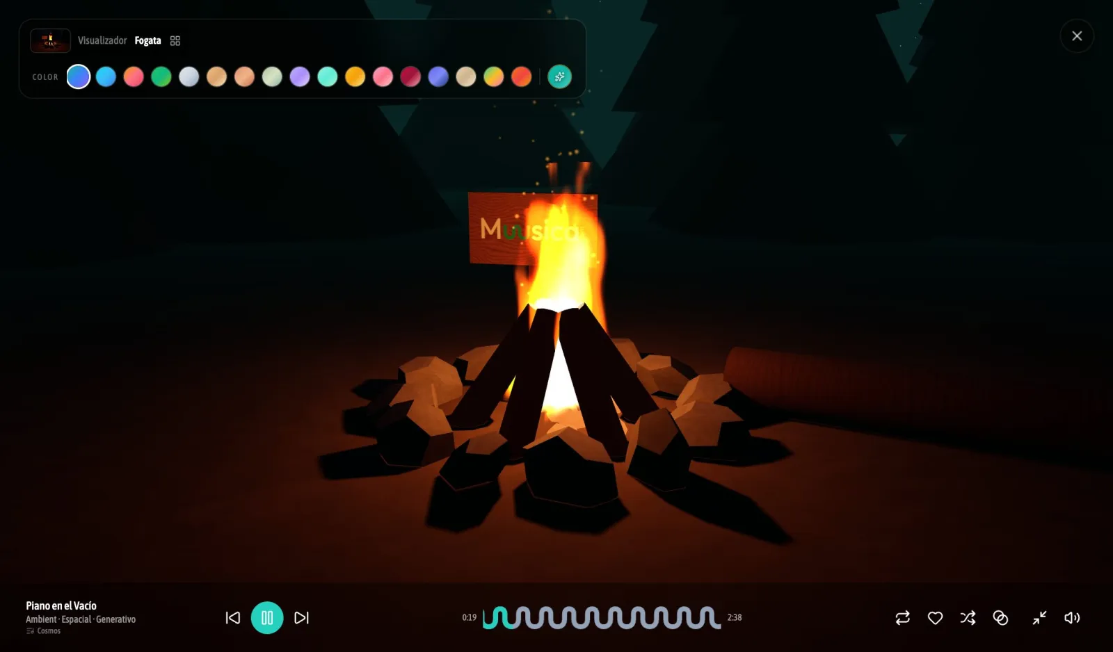 La fogata, ideal para terrazas y bares