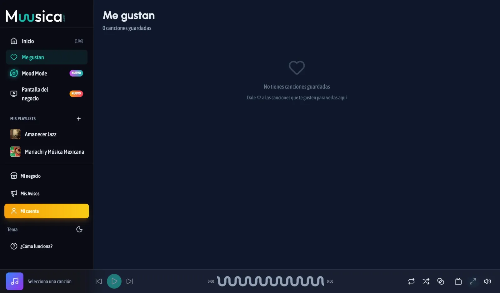 La sección Me gustan